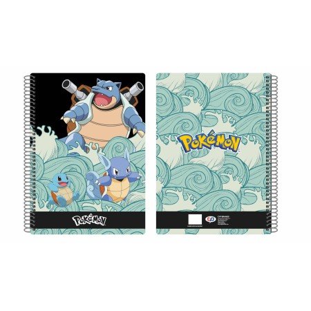 Caderno fólio da marca Cyp 80 folhas pokemon squirtle