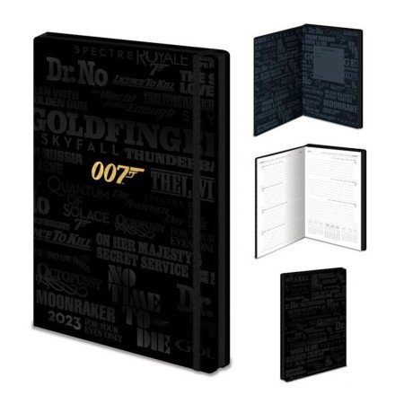 diário 2023 pirâmide james bond 007