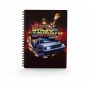 cartaz de notebook de efeito 3d bttf 2 de volta para o futuro