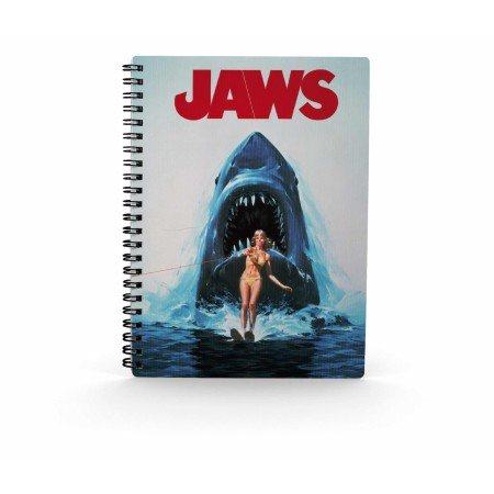 Caderno de pôster de tubarão alternativo de efeito 3D