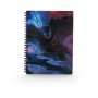 Notebook sd toys efeito 3d batman batarang dc universe