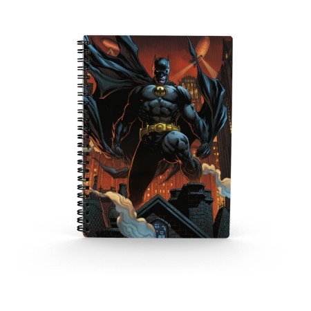 Notebook efeito 3d batman detetive comics dc universe