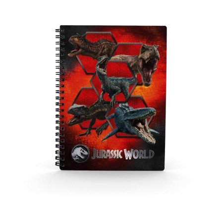 caderno de efeito do mundo jurássico carnívoro 3d