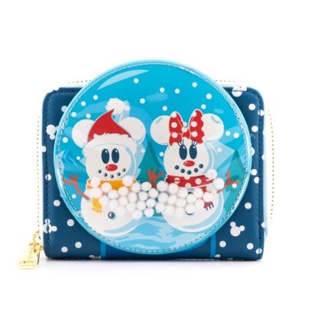 Bolsa Loungefly disney minnie e mickey bonecos de neve