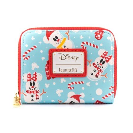 Loungefly Disney Minnie e Mickie bonecos de neve na bolsa