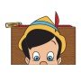 Carteira Loungefly funko disney pinóquio espreitando