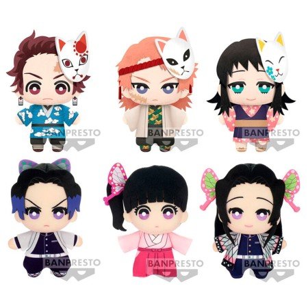 banpresto kimetsu no yaiba demon slayer tomonui pelúcia 1 unidade aleatória