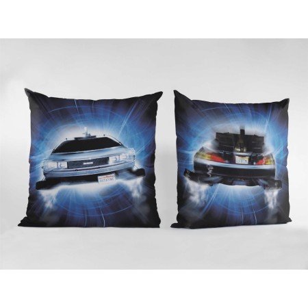 Almofada sd brinquedos de volta para o futuro embalagem vazia delorean