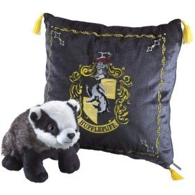 Pacote de pelúcia coleção nobre harry potter texugo animal de estimação lufa-lufa + almofada lufa-lufa