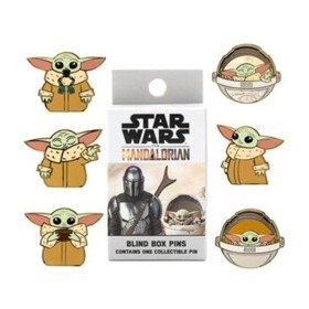 Jack-in-the-box pin seal loungefly funko disney star wars the mandalorian grogu baby yoda caixa misteriosa