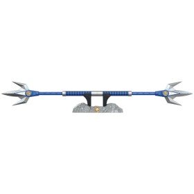 Réplica Hasbro escala 1:1 Blue Ranger Power Spear Deluxe Power Rangers Lightning Collection