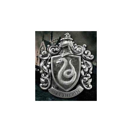 Escudo de parede coleção nobre harry potter casa sonserina resina 20 x 28 cm