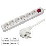 Tomada Elétrica C/ 6 Saídas Interruptor 1.5M