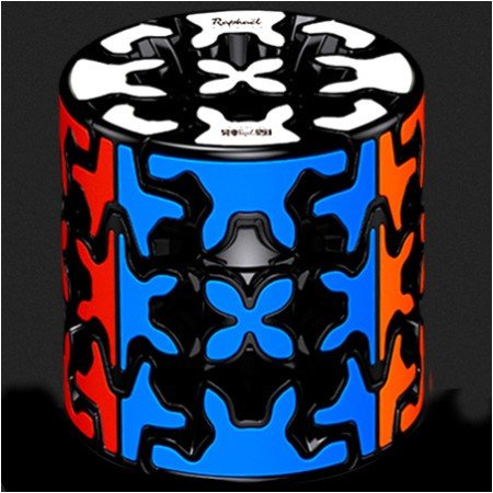 cubo de rubik qiyi barril de engrenagem 3x3 bordas pretas