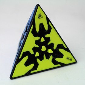 cubo de rubik qiyi engrenagem pyraminx borda preta