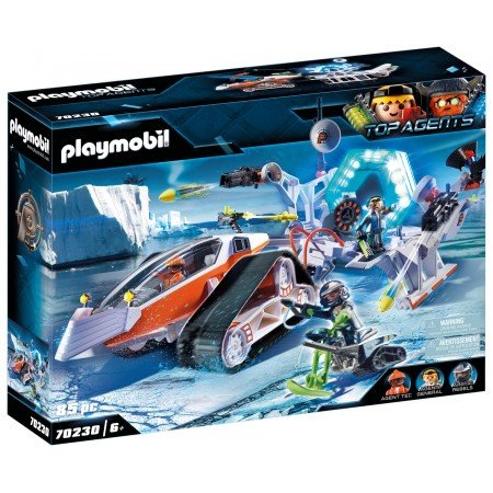 Comando de neve da equipe de espionagem Playmobil espiões