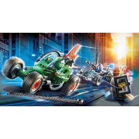 Playmobil City Kart Polícia persegue ladrão seguro