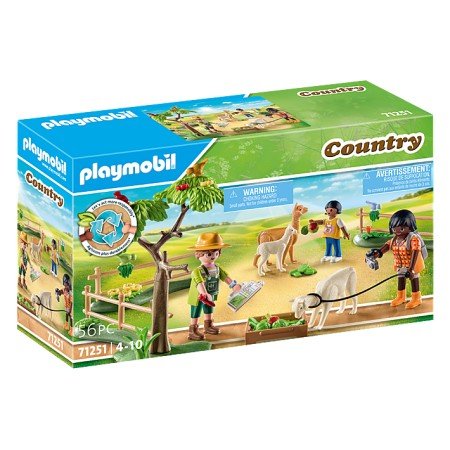 Passeio campestre Playmobil com alpaca