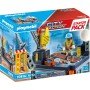 Construção do pacote inicial Playmobil com guindaste