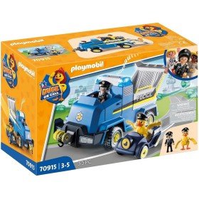 Pato Playmobil de plantão veículo de emergência da polícia