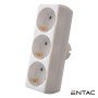 Tomada Elétrica C/ 3 Saídas Branco Entac