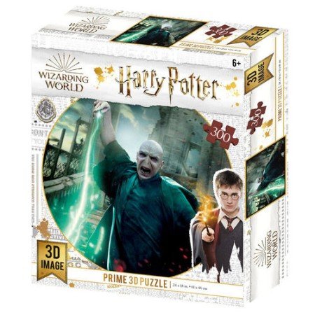 quebra-cabeça 3d lenticular harry potter lord voldemort 300 peças