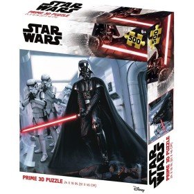 Prime 3d quebra-cabeça lenticular 500 peças guerra nas estrelas darth vader e stormtrooper