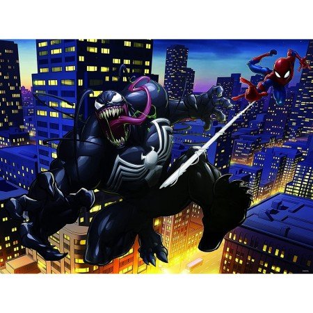 Prime 3d quebra-cabeça lenticular 500 peças marvel spiderman & venom