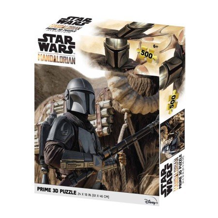 quebra-cabeça 3d lenticular prime 500 peças o mandaloriano o mandaloriano 500 peças
