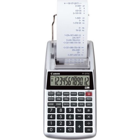 Calculadora de impressão portátil Canon p1 - dtsc ii hwb 12 dígitos