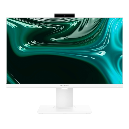 PC tudo em um aio phoenix unity 23,8 polegadas fhd ajustável em altura e computador giratório - web cam - intel i5 12400 - 16 gb