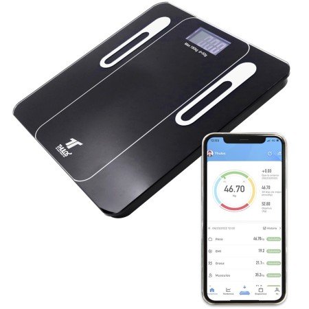 Balança de banheiro thulos th - bd121 carga máxima 180kg - app para ios e android