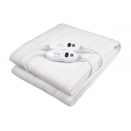 Aquecedor de cama elétrico thulos th - eb400 2 x 60w - 2 temperaturas - 2 controles ajustáveis - lavável