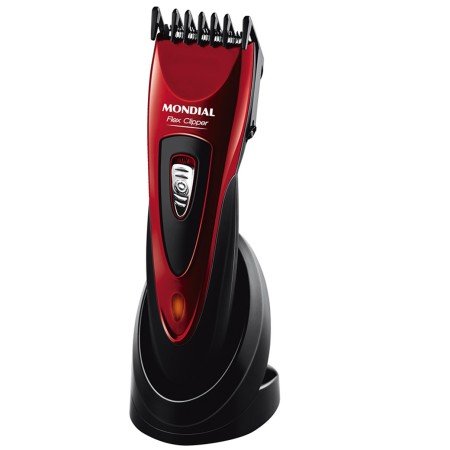Mondial cr - 04 máquina de cortar cabelo 6 acessórios - 2 guias - recarregáveis - 60 minutos
