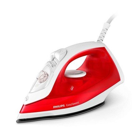 Philips easyspeed ferro a vapor vermelho - branco 2000w - vapor contínuo - antiaderente - 220ml dep - anti-calcário
