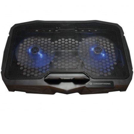 Suporte - base de resfriamento conceptronic thana07b para laptops de até 15,6 polegadas, ventiladores 125 mm x2