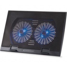 Base de resfriamento Conceptronic para laptops 2 ventoinhas de 125 mm até 17 polegadas
