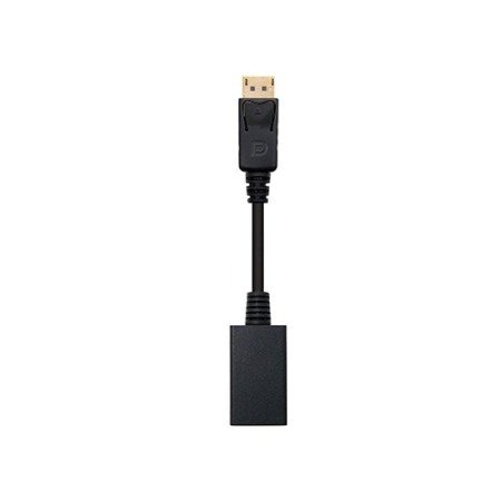Adaptador displayport para hdmi nanocabo macho - fêmea 15cm preto