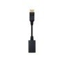 Adaptador displayport para hdmi nanocabo macho - fêmea 15cm preto