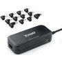 Carregador automático universal tooq tqlc - 90bs02at 90w 2xusb 12 conectores