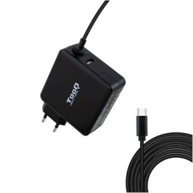 Carregador portátil tooq tqlc - usbc65pd 65w usb tipo c preto