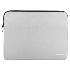 Luva de neoprene Phoenix para laptop de 16 polegadas interior de veludo cinza