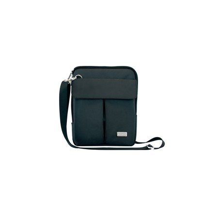 Bolsa de ombro phoenix london em nylon preto para tablets de até 10 polegadas