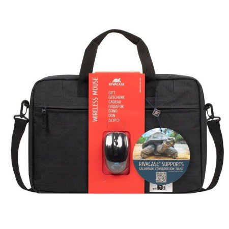 Pasta Rivacase 8038 para laptop de 15,6 polegadas + mouse sem fio