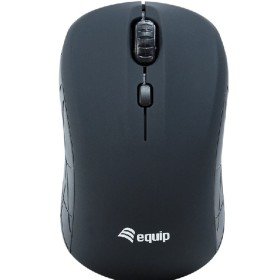 Mouse mouse mini equip life óptico 4 botões scroll preto sem fio sem fio 1600dpi