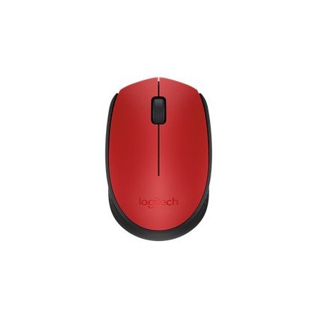 Mouse mouse logitech m171 óptico sem fio sem fio vermelho