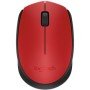 Mouse mouse logitech m171 óptico sem fio sem fio vermelho