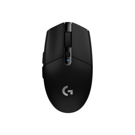 Mouse logitech g305 lightspeed óptico sem fio sem fio 12000 dpi 6 botões preto