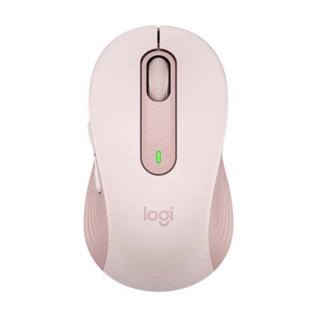 Mouse logitech m650 médio óptico sem fio sem fio rosa
