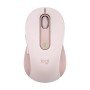Mouse logitech m650 médio óptico sem fio sem fio rosa